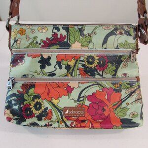 Sakroots Artist's Circle Seafoam Flower Power Crossbody Bag